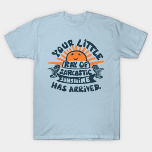 funny saying little ray of sarcastic sunshine T-Shirt